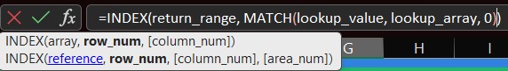 XLOOKUP vs INDEX/MATCH - An Excel Formula Faceoff