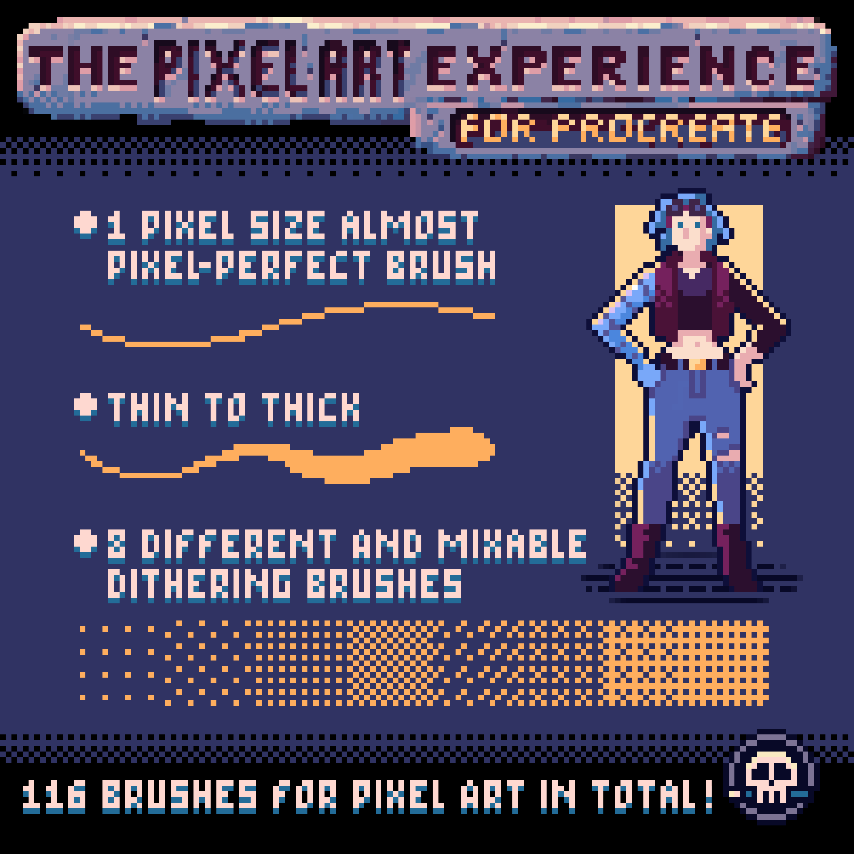 PIXEL PROCREATE BRUSH KIT image 5