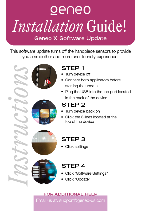 Geneo X Software Update Guide