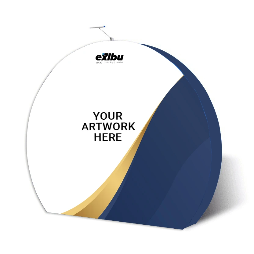 Moon Backdrop – Circular Tension Fabric Display Stand