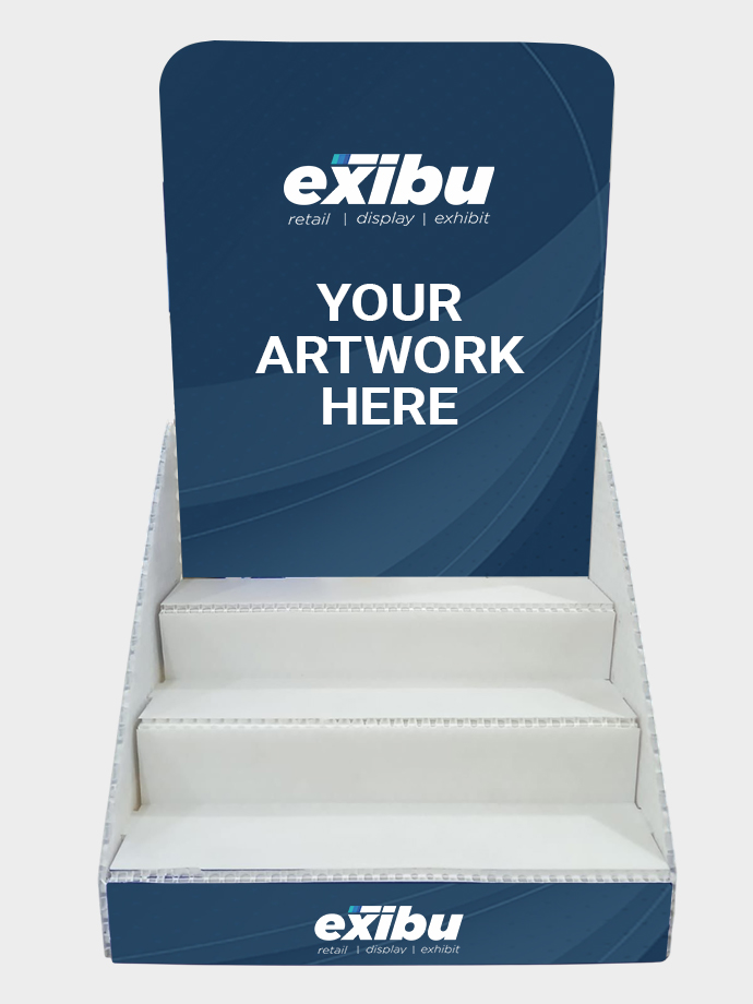 Exibu Retail Step-up Display stand