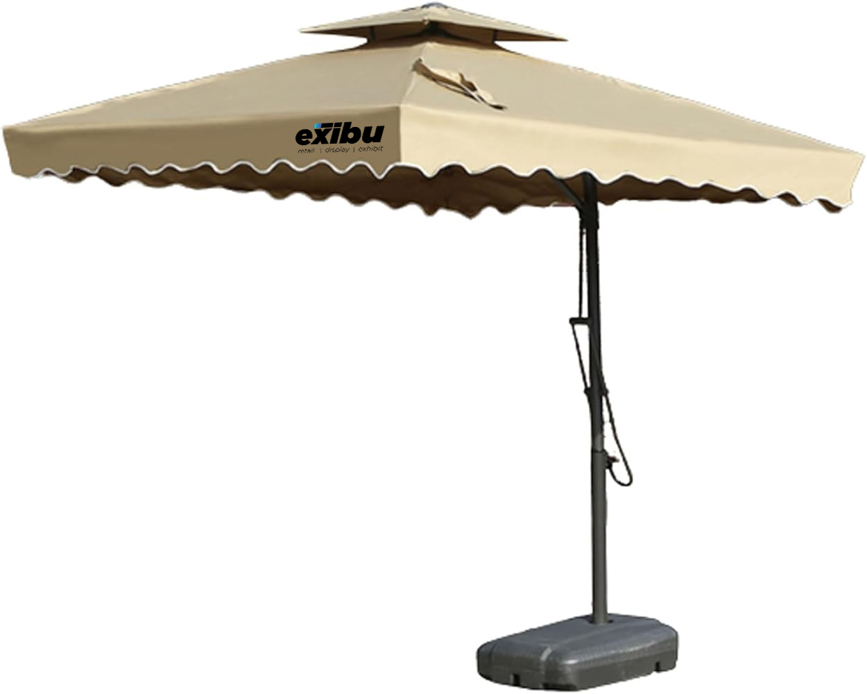 Patio Umbrella Cantilever Side Pole Square