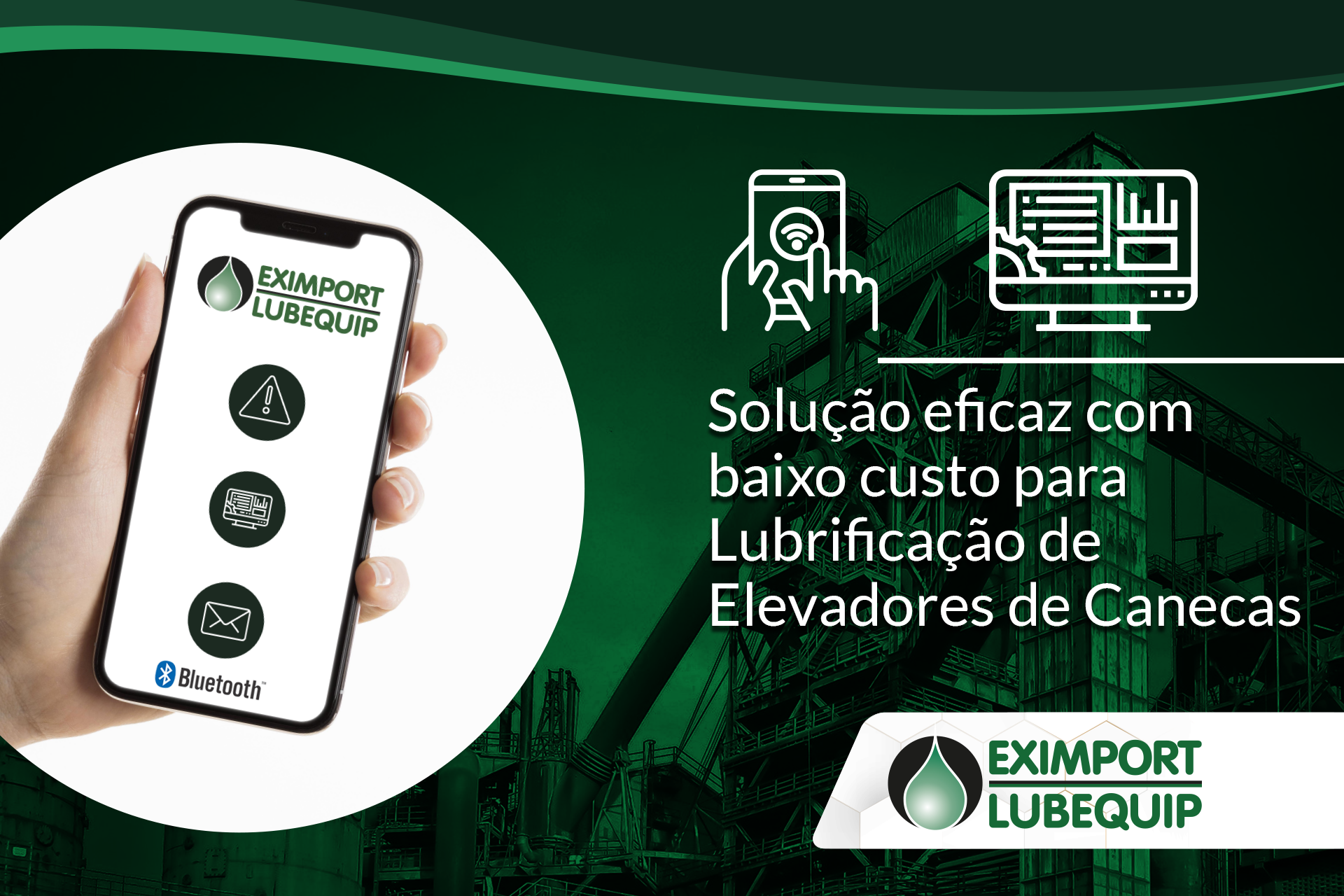 Sistema de lubrificação para Elevadores de Canecas 