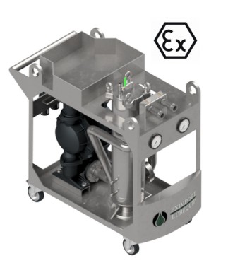 Unidade de Filtragem Pneumática Alta Vazão á prova de Explosão Ex