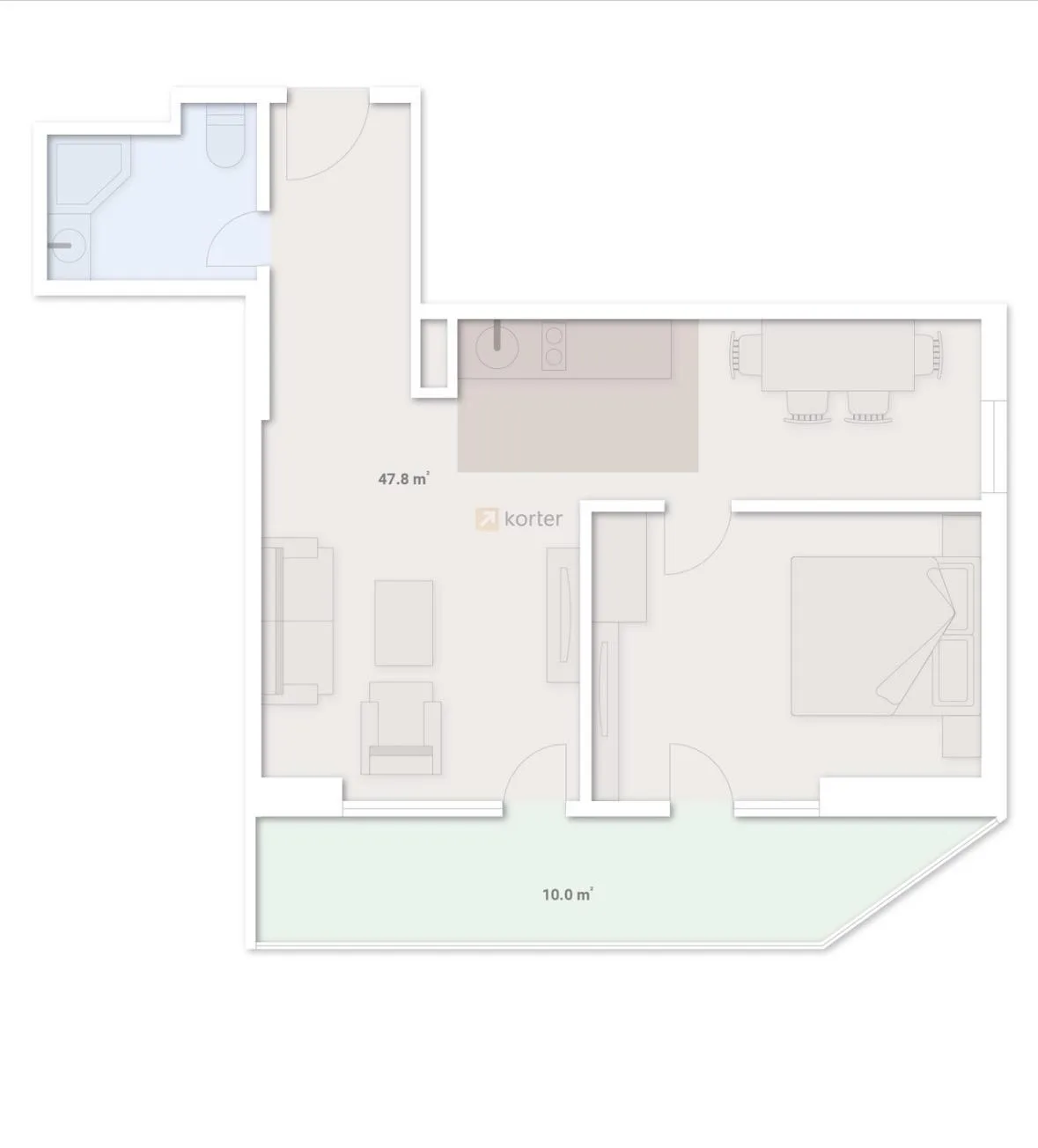 Zhiuli Shartava Ave, 18 · 57.8 m² · 4/10