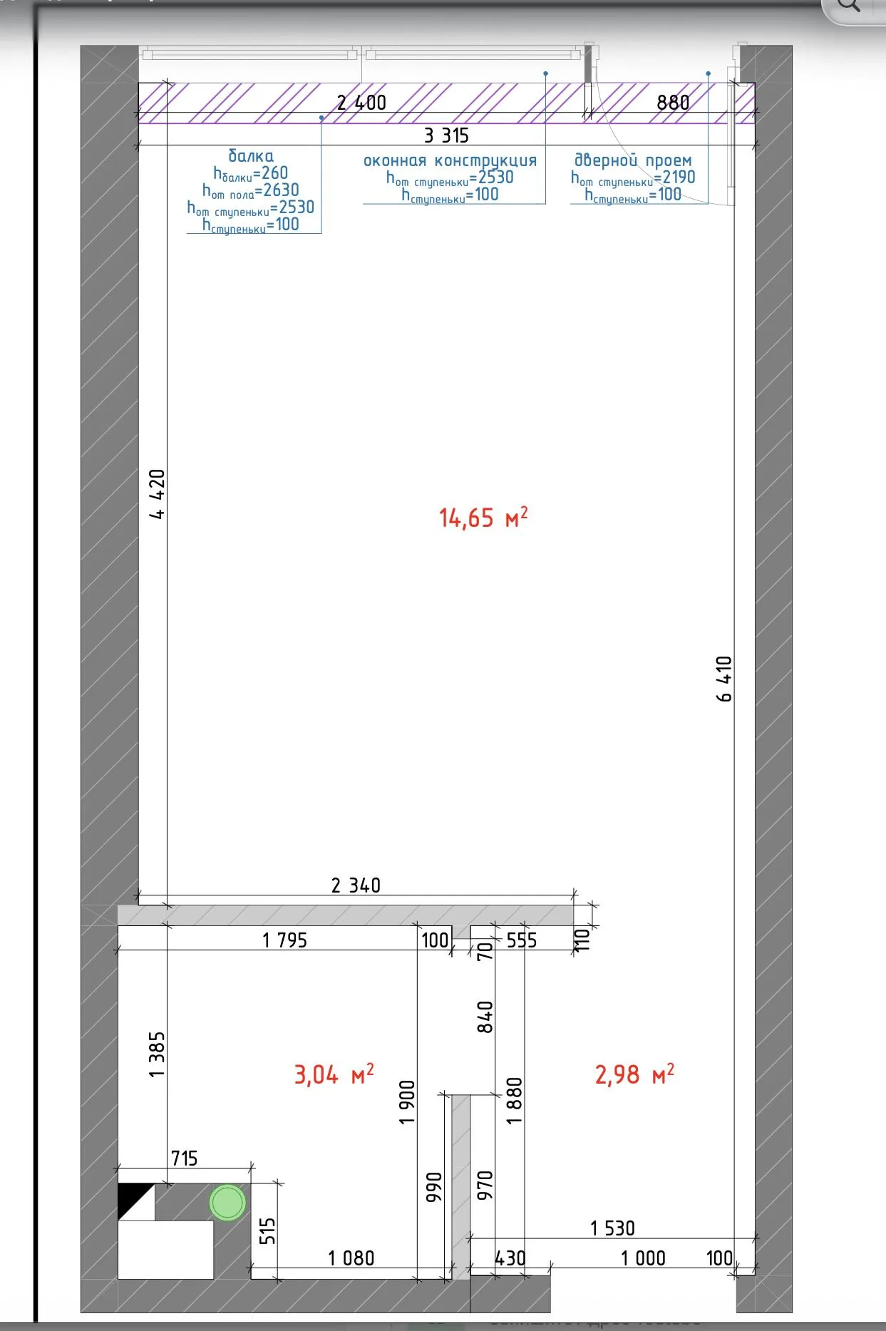 Zgvispiris St, 6a · 32.5 m² · 7/7