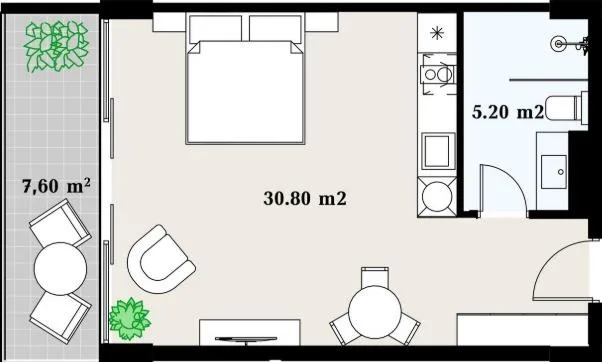 Tamar Mepe Ave, 14 · 44 m² · 11/11
