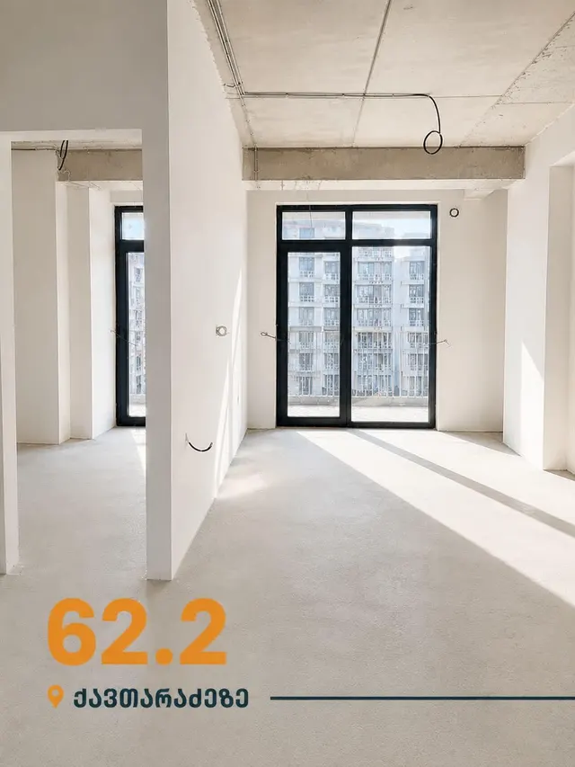 2-room, 62.2 m² · 12/21 floor