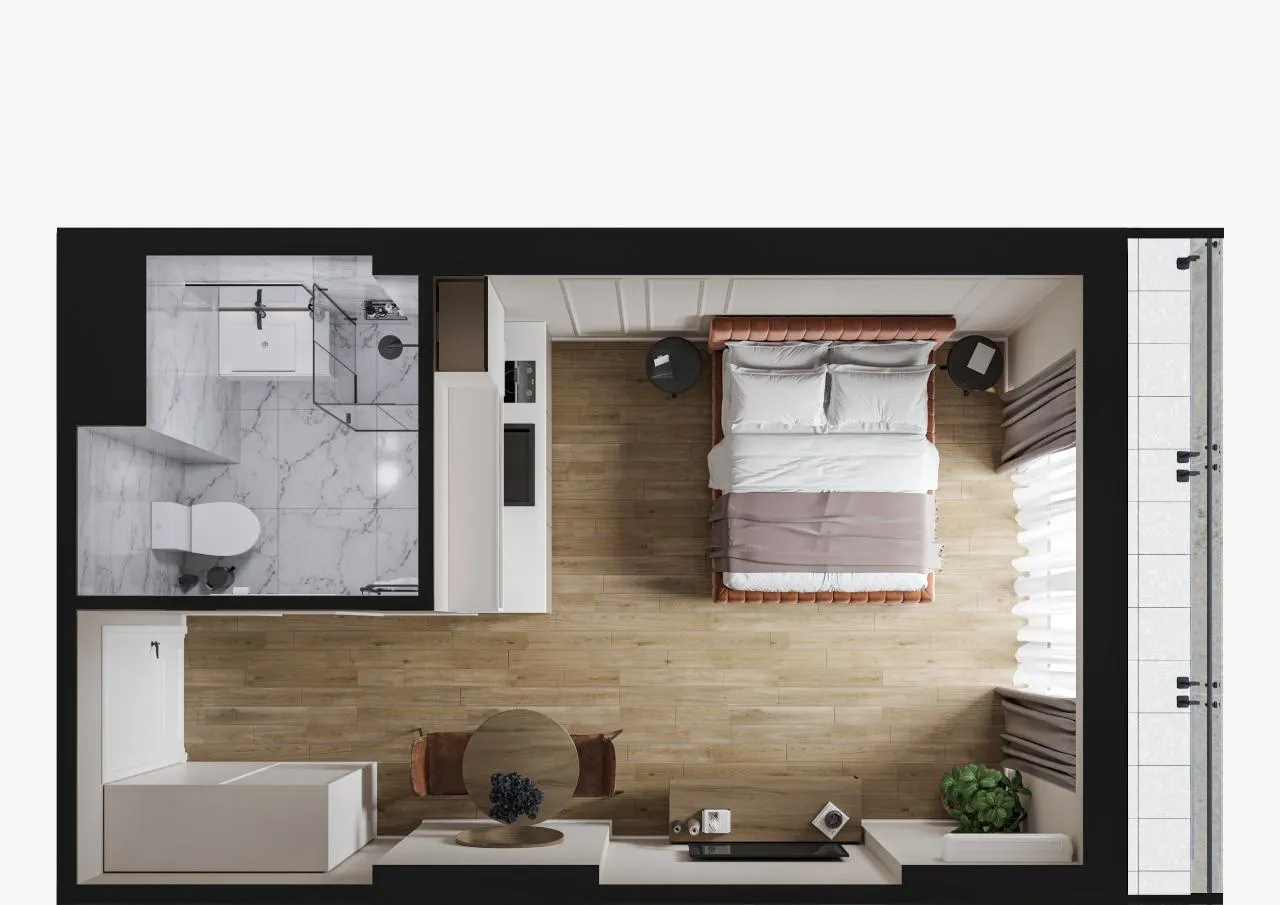 Grigol Lortkipanidze St, 2b · 62 m² · 7