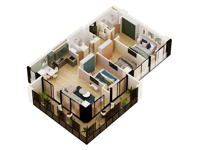Universiteti St, 24, Giorgi Danelia St, 2, 4, 6, 8 · 127 m²