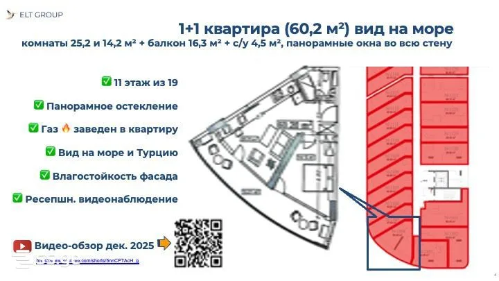 2 room Flat For Sale. Batumi · 10/11