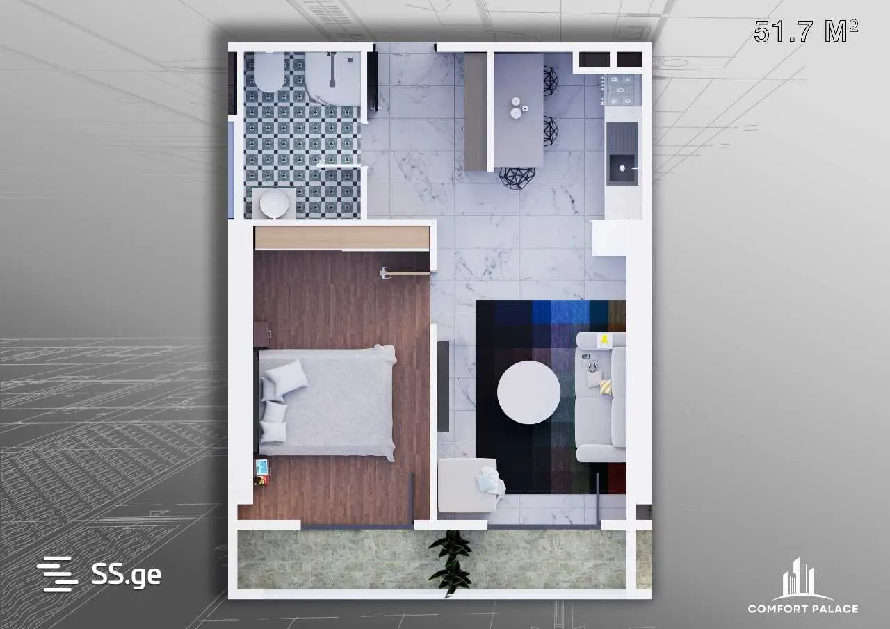 2 room Flat For Sale. Batumi · 8