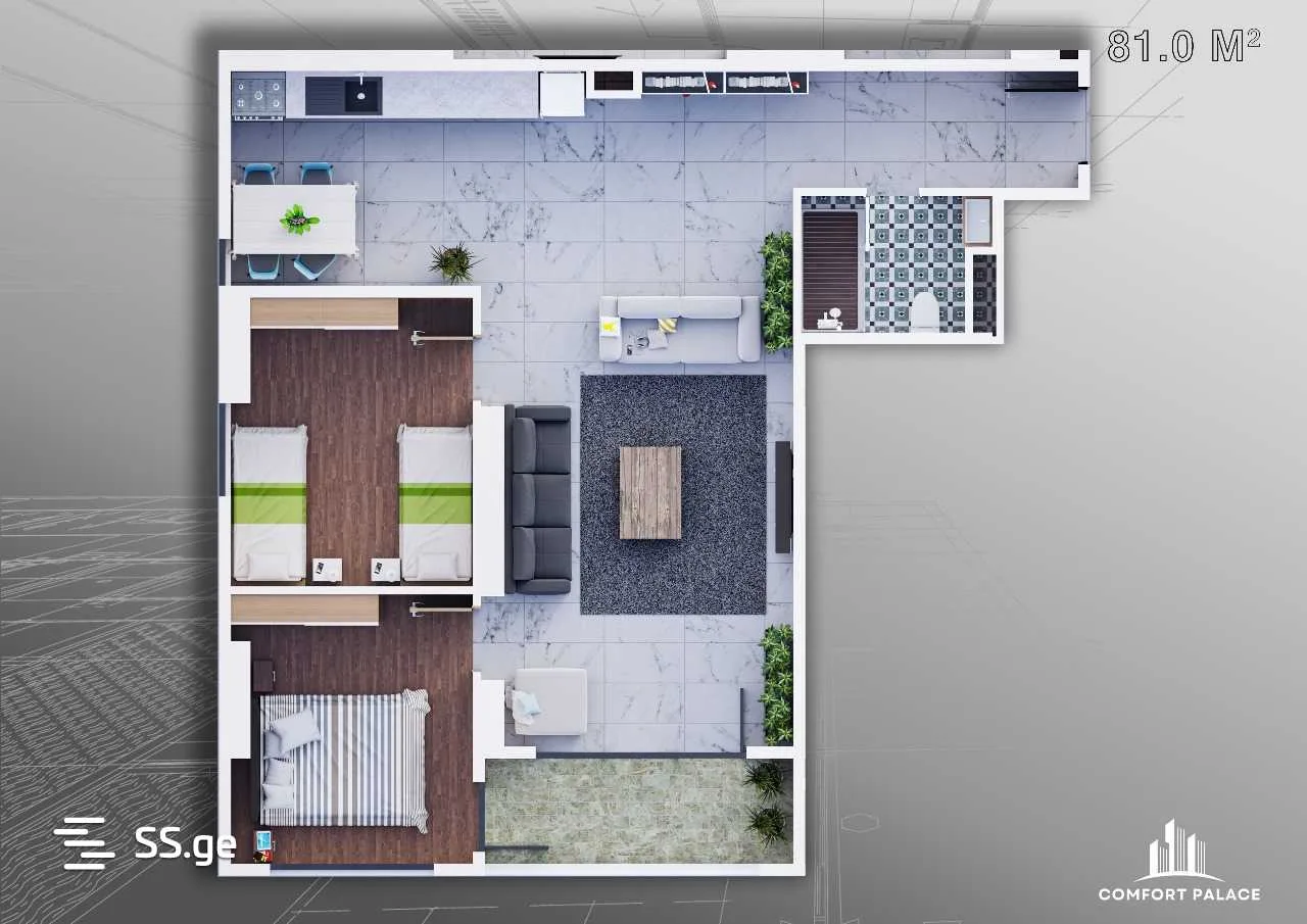 2 room Flat For Sale. Batumi · 10/12