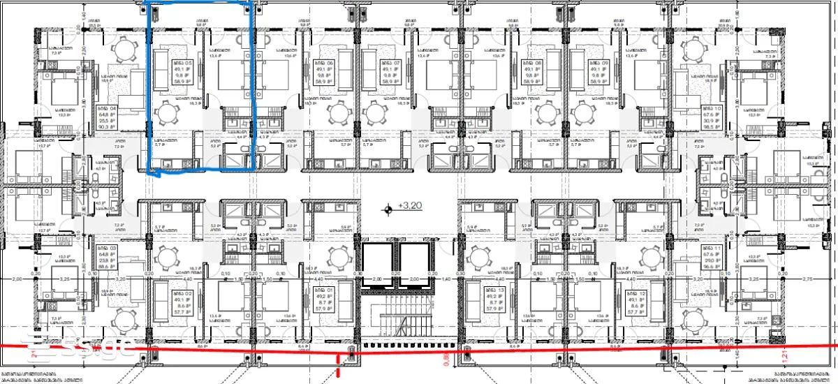2 room Flat For Sale. Saburtalo · 5/8