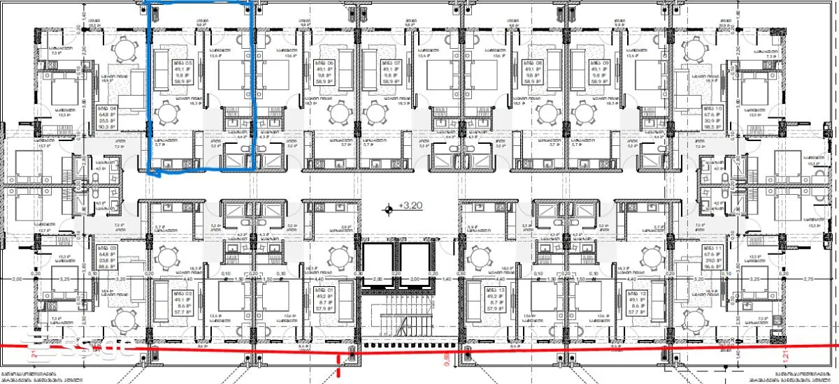 2 room Flat For Sale. Saburtalo · 5