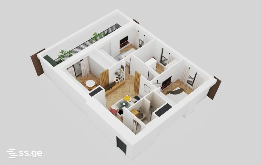 4 room Flat For Sale. Saburtalo · 2/3