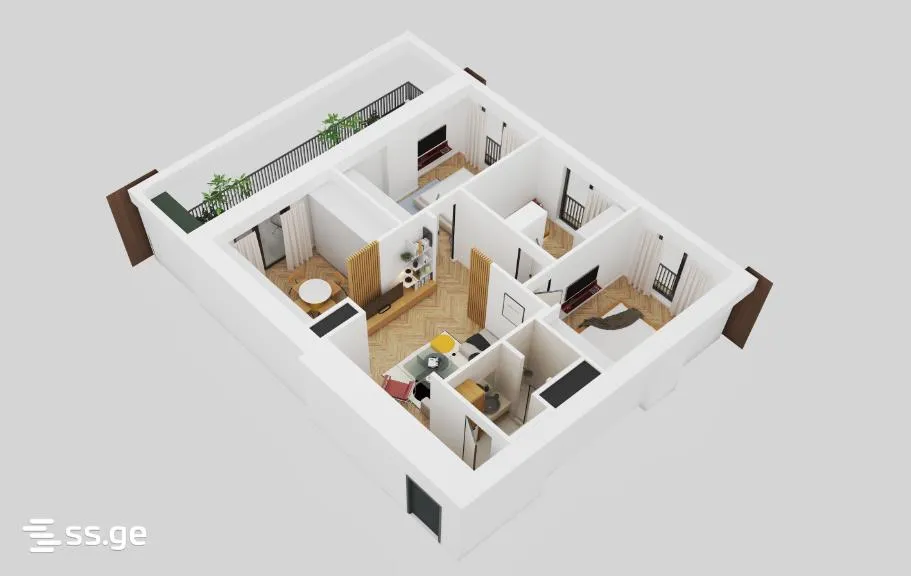 4 room Flat For Sale. Saburtalo · 2
