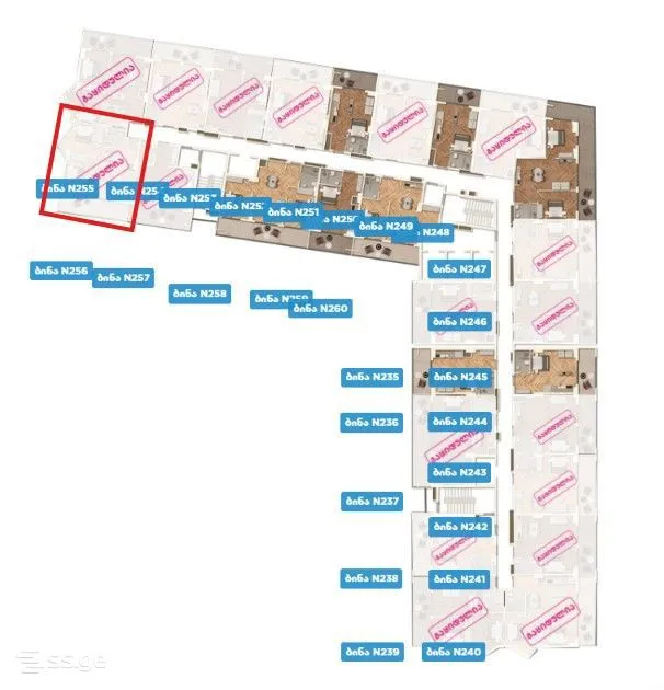 3 room Flat For Sale. Mukhiani · 2