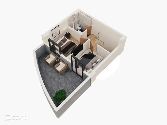 3 room Flat For Sale. Gldani