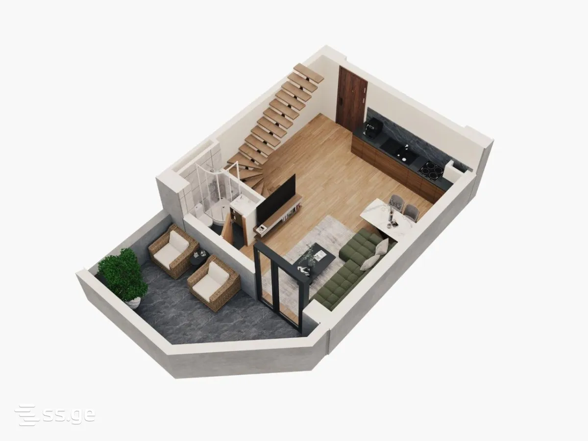 3 room Flat For Sale. Gldani · 2
