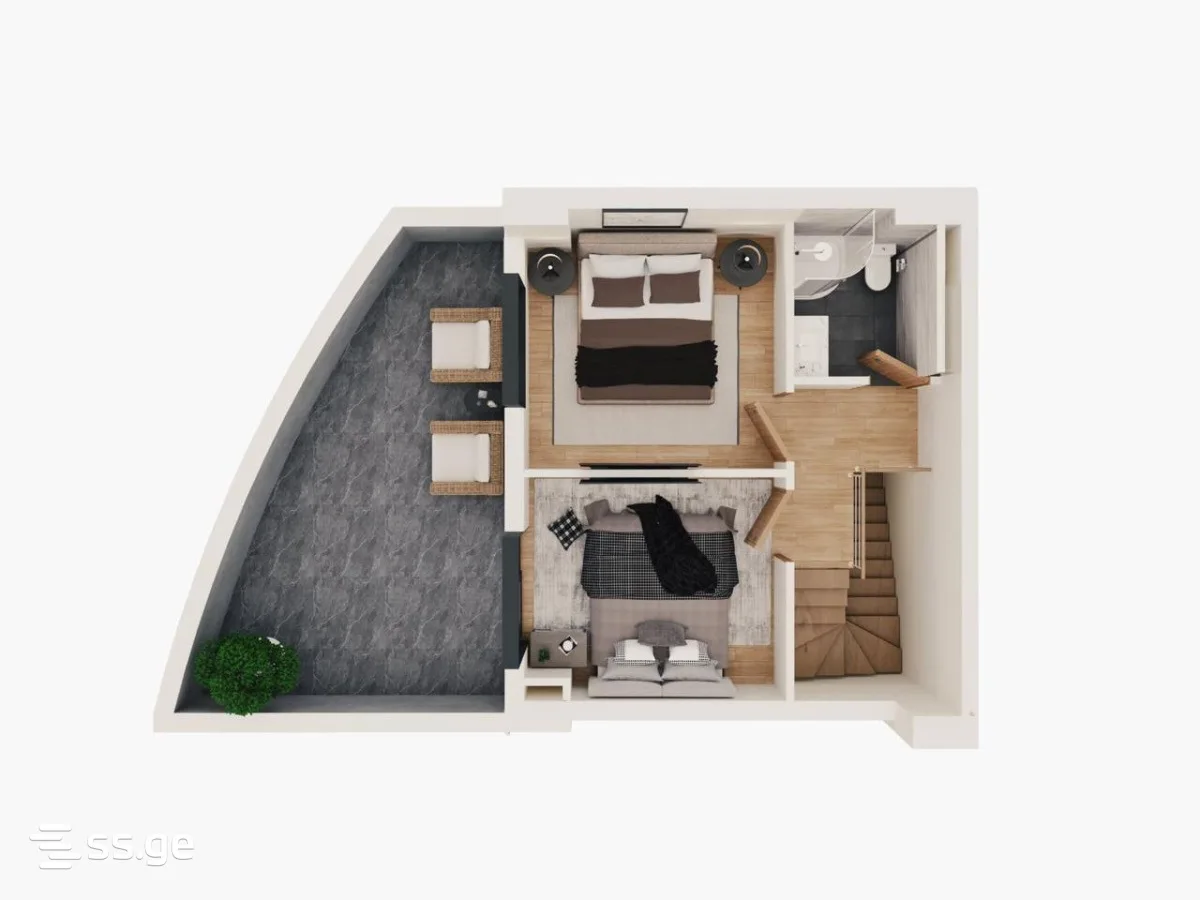 3 room Flat For Sale. Gldani · 3/5