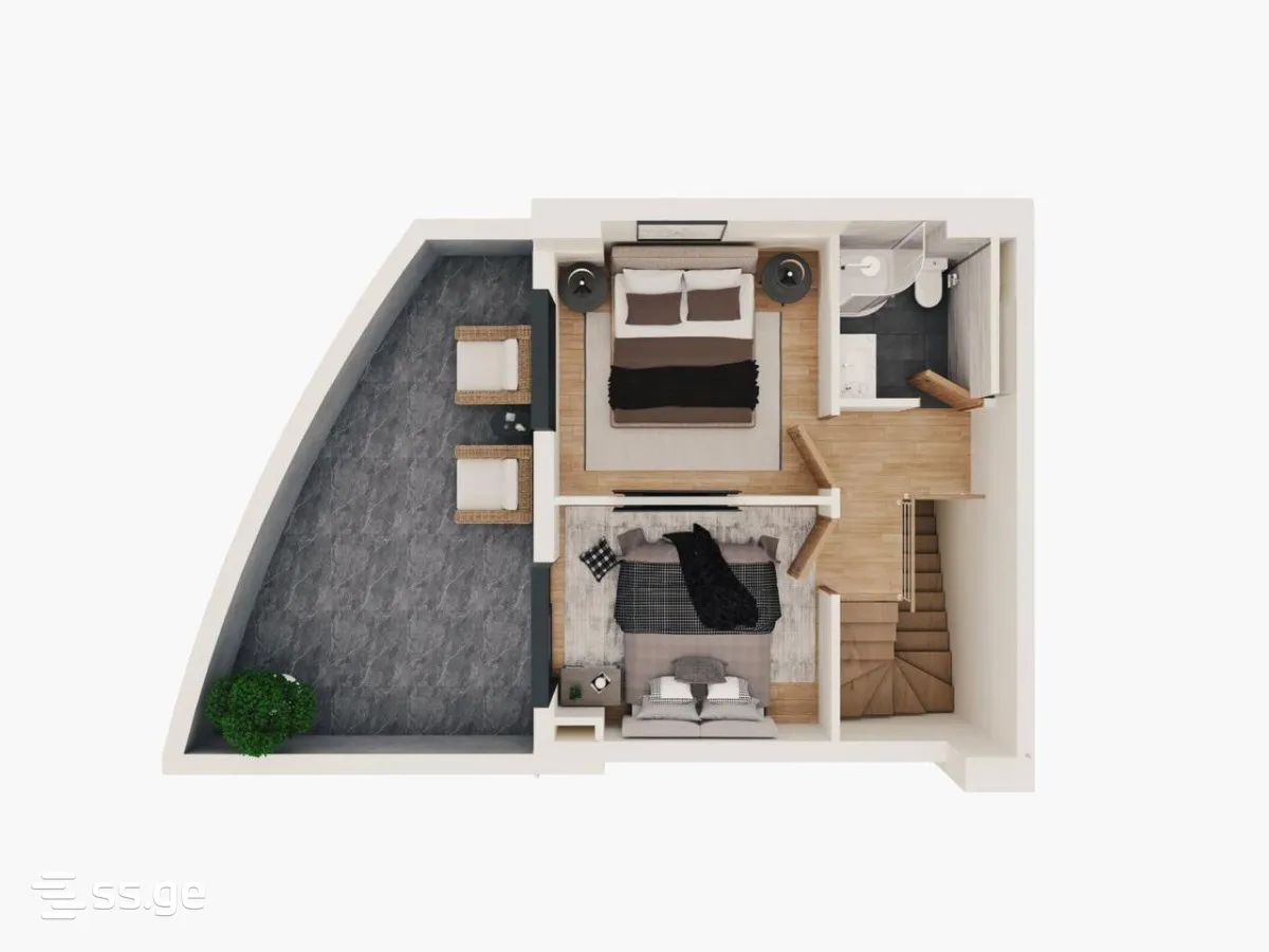 3 room Flat For Sale. Gldani · 3