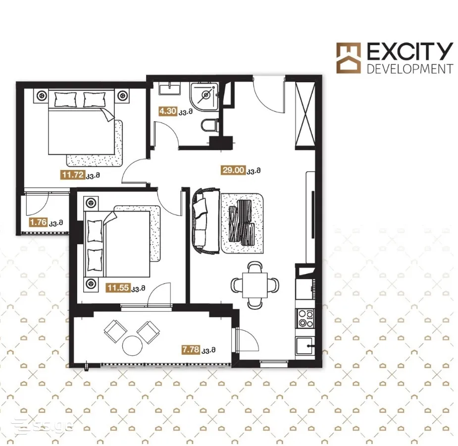 3 room Flat For Sale. Vazisubani