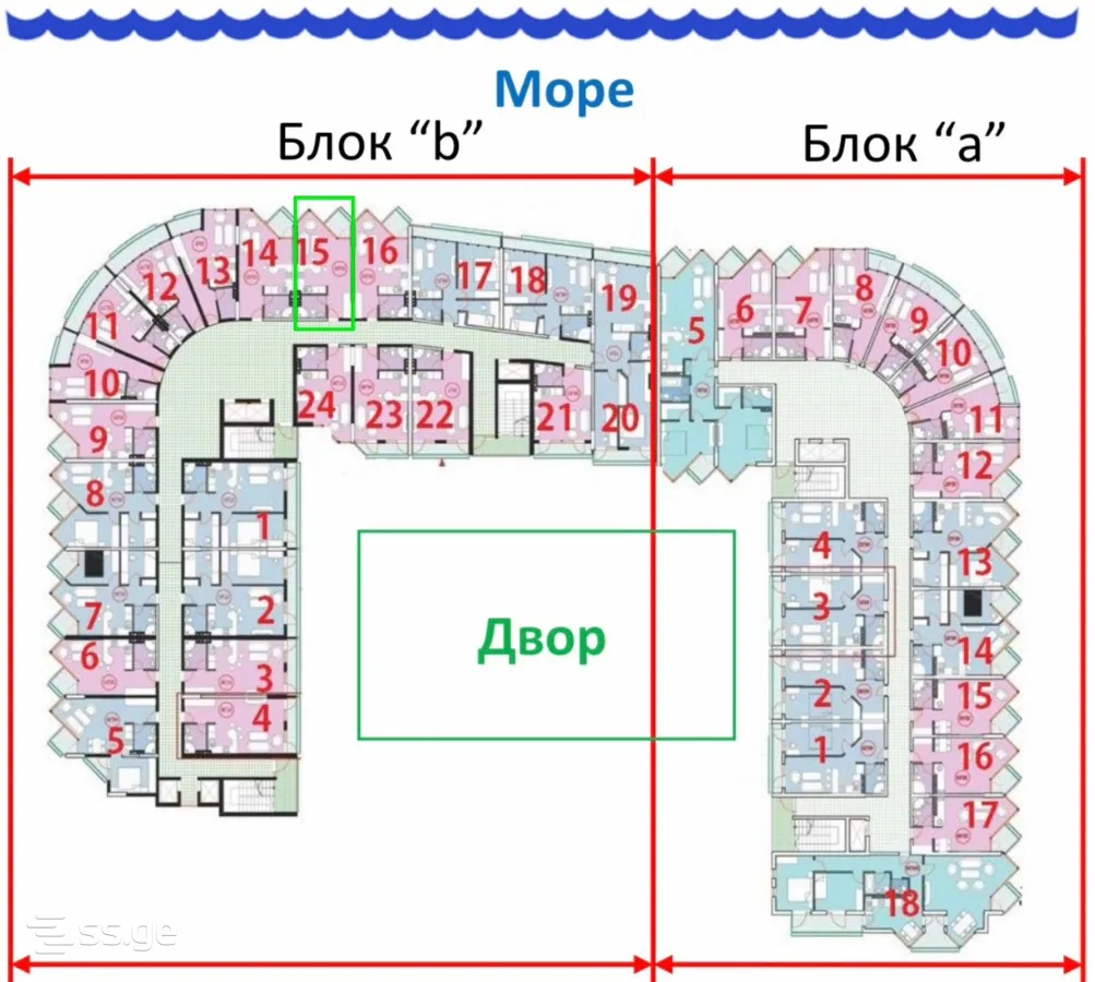 1 room Flat For Sale. Batumi · 9/11