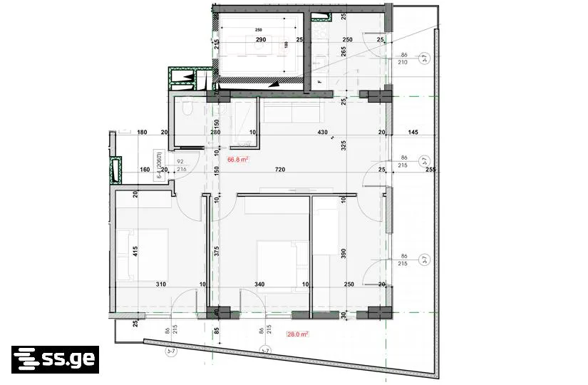 4 room Flat For Sale. Ponichala · 6/7