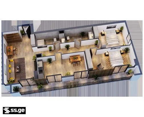 4 room Flat For Sale. Gldani · 4/5