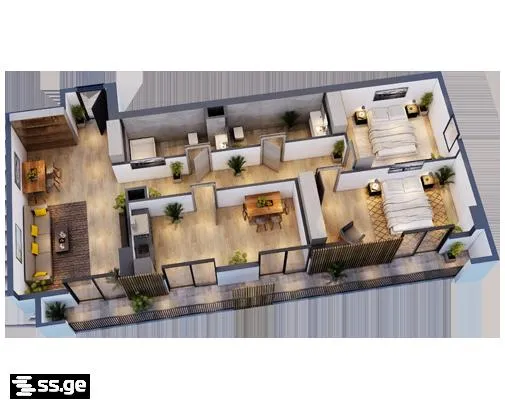 4 room Flat For Sale. Gldani · 4