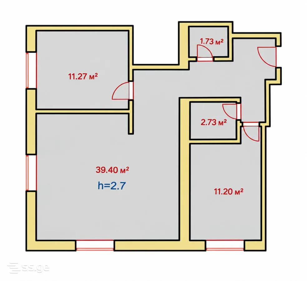 3 room Flat For Sale. Didube · 12/12