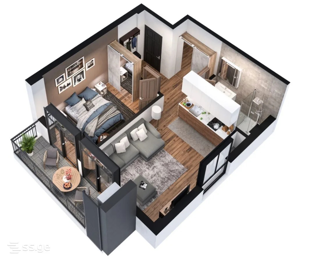 2 room Flat For Sale. Didi digomi · 12/12