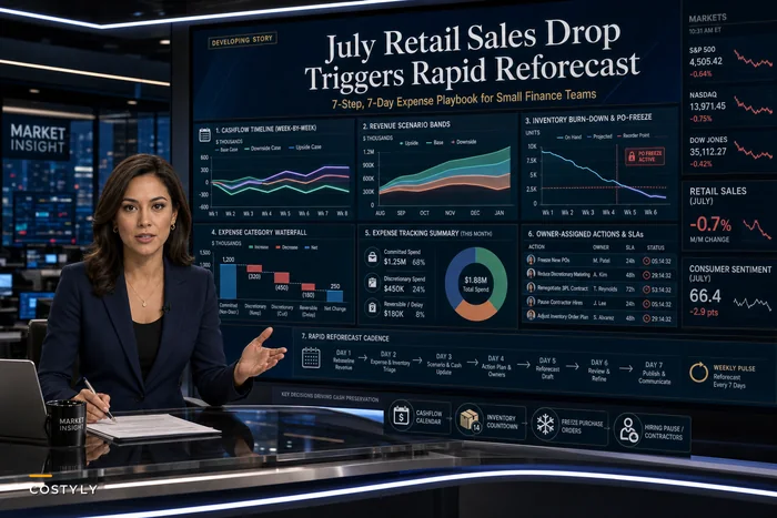 After the July Retail Sales Drop: A 7‑Step Expense Reforecast Playbook for Small Businesses