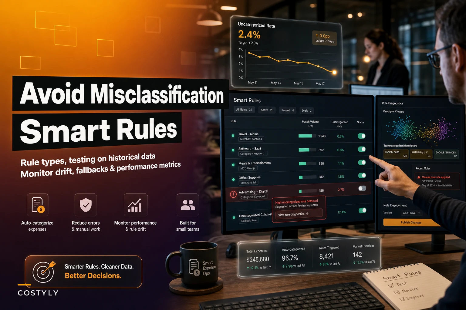 Avoid misclassification: maintainable smart rules to auto‑categorize expenses for small teams