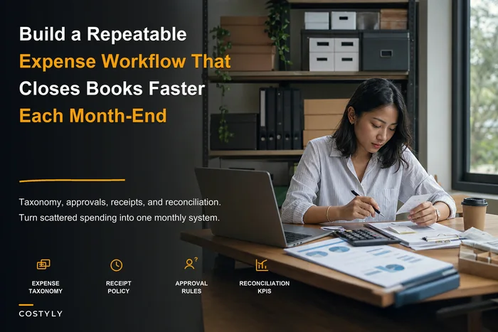 Design a repeatable expense management system to speed month‑end for small businesses