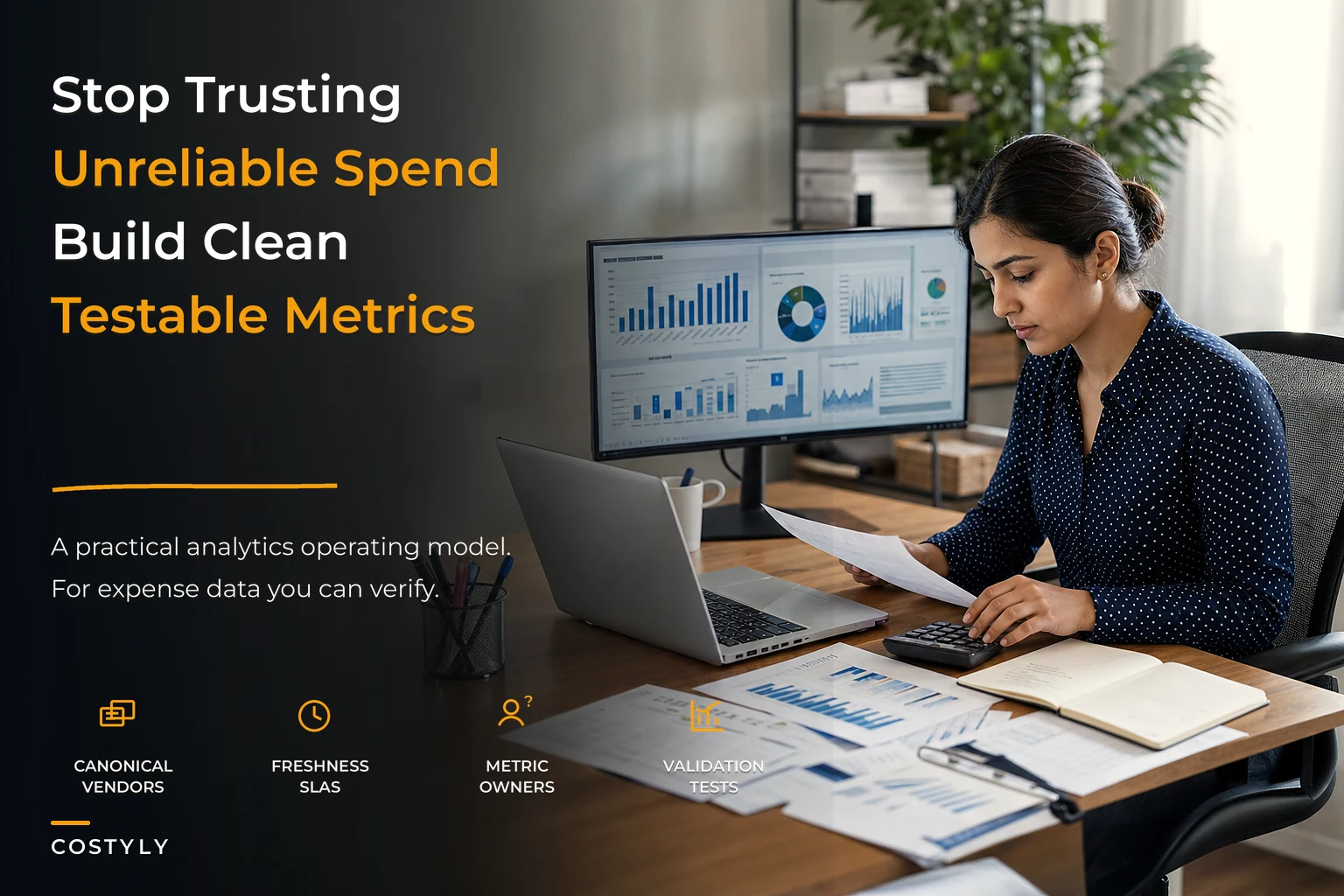 Stop reporting unreliable spend: an expense analytics operating model for clean, testable metrics