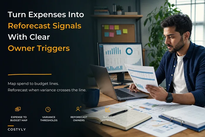 Turn expenses into actionable forecasts: an expense-driven reforecast system for small teams