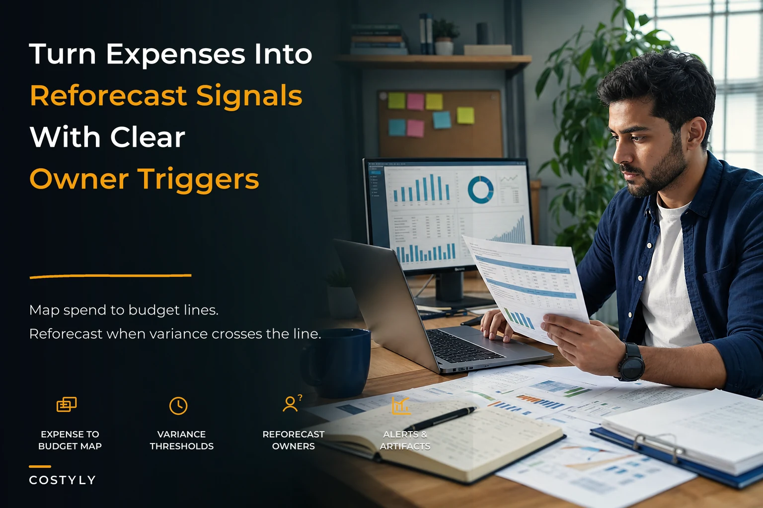 Turn expenses into actionable forecasts: an expense-driven reforecast system for small teams
