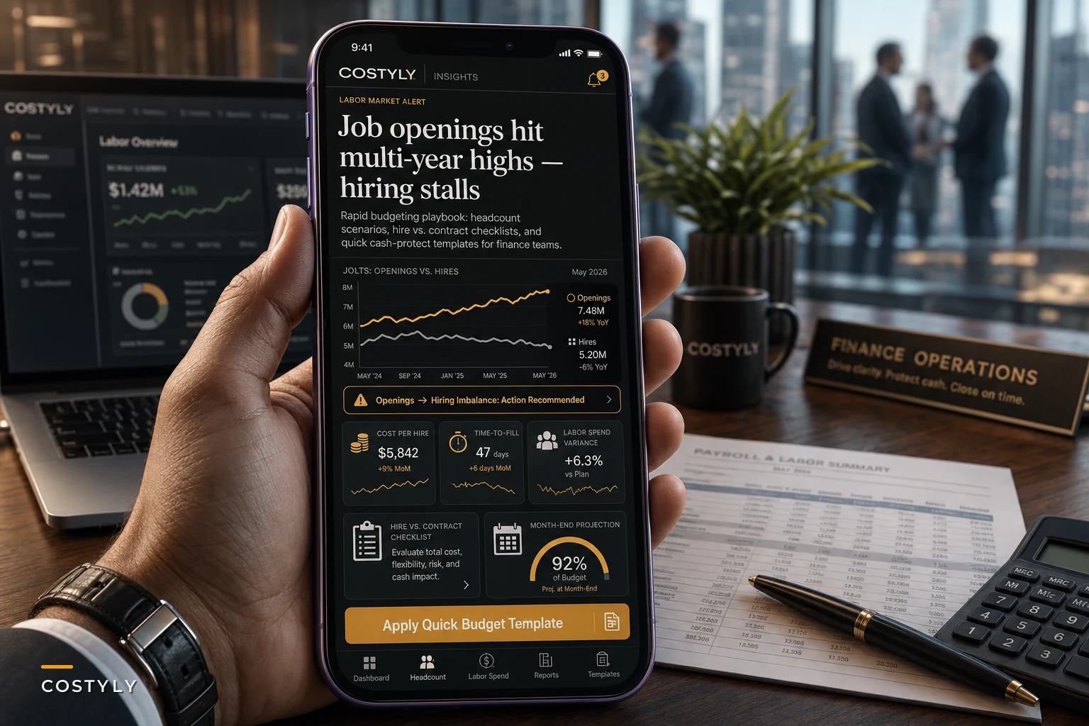 When job openings spike but hiring stalls: immediate budgeting and expense controls for small businesses