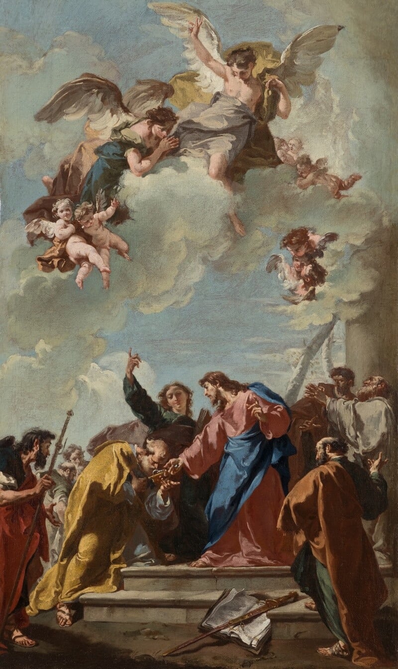 Giovanni Battista Pittoni (1687–1767), The Consignment of the Keys to Peter