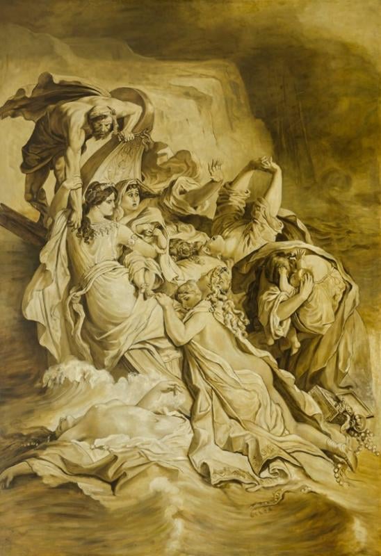 Wilhelm von Kaulbach,The Naval Battle of Salamis (study), c. 1860