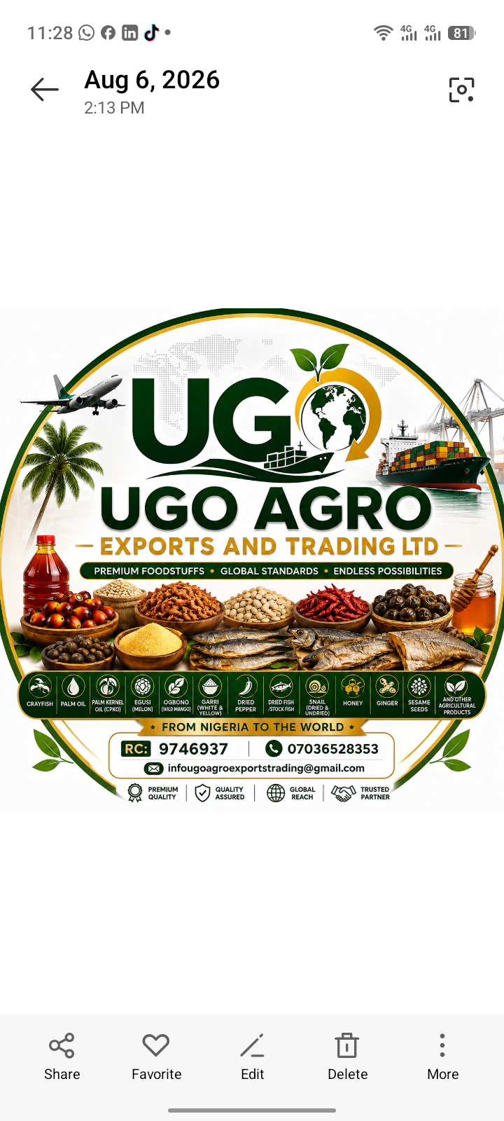 UGO AGRO EXPORTS AND TRADING