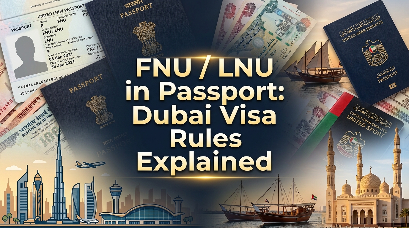 FNU / LNU in Passport: Dubai Visa Rules Explained