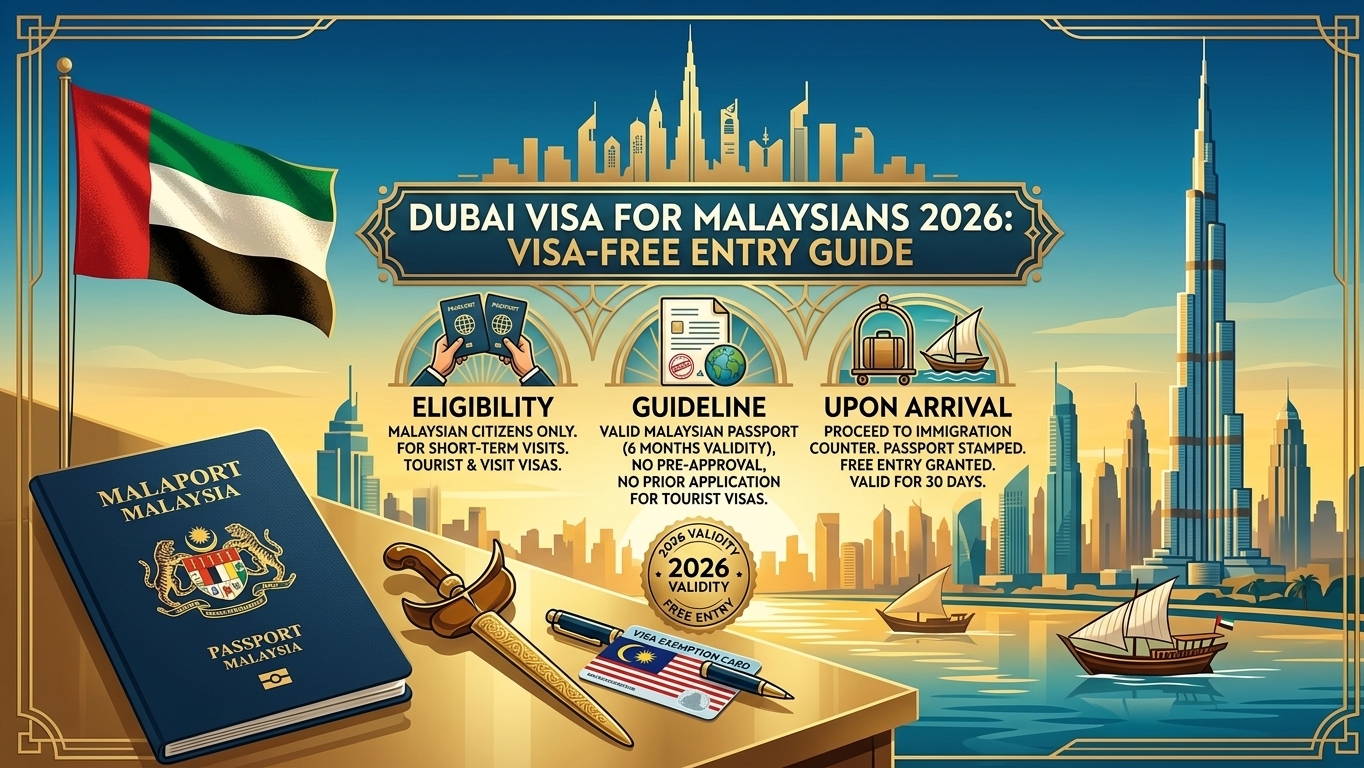 Dubai Visa for Malaysians 2026 | Visa-Free Entry Guide