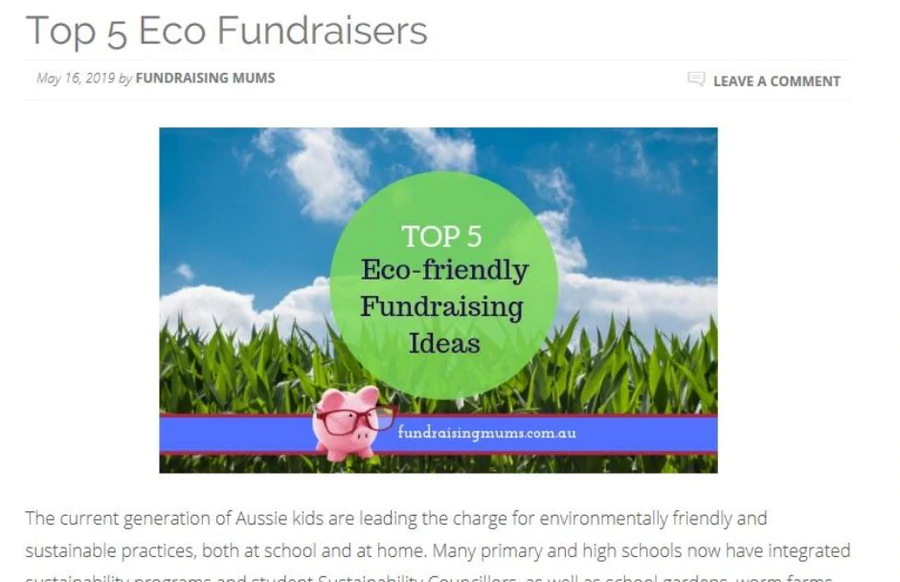 Top 5 eco-friendly fundraising ideas for Australian schools by Expressions Fundraising.