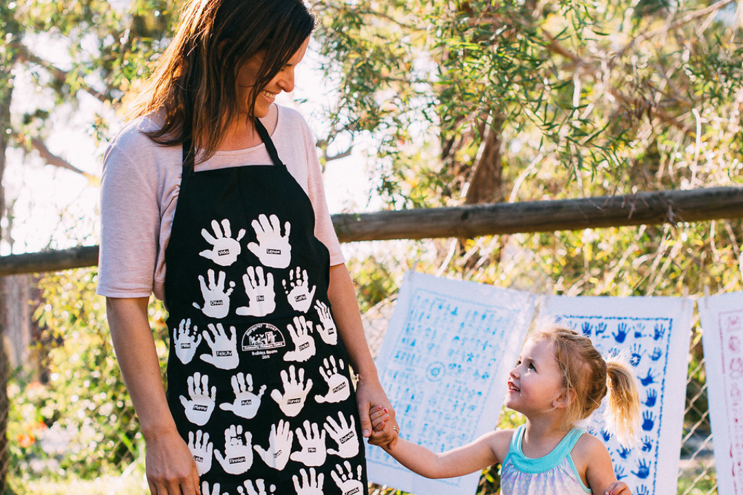 School tea towel design for Mother’s Day