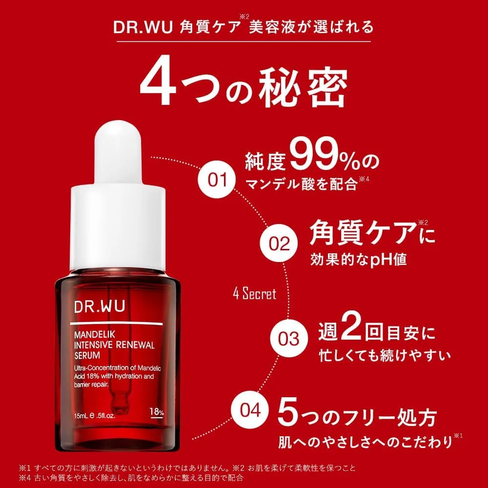 DR.WU Mandelik Intensive Renewal Serum 18% 15мл — 5-с 4-р зураг
