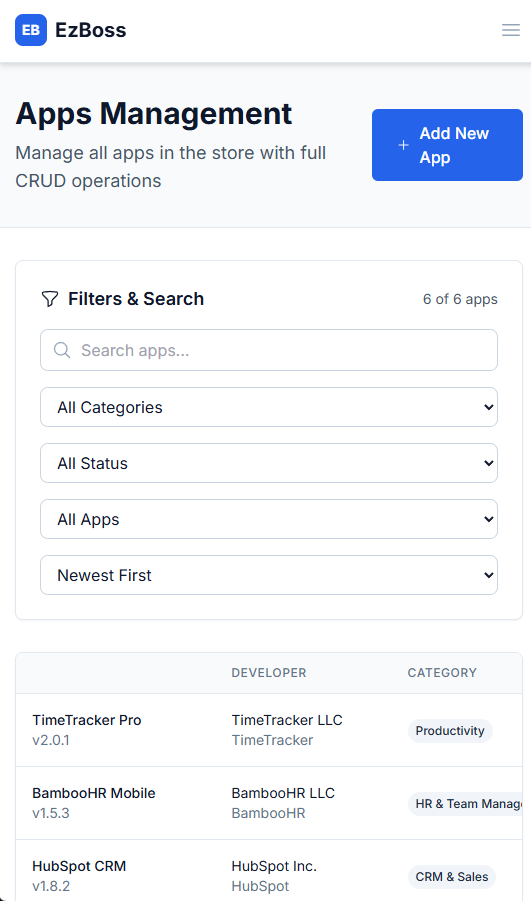 EzBoss App Store