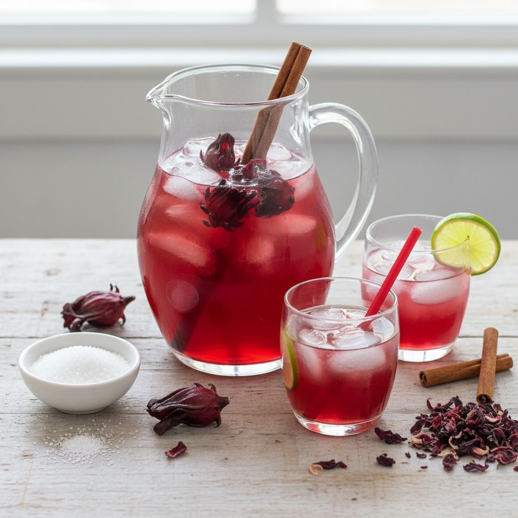 Agua de Jamaica — recipe cover